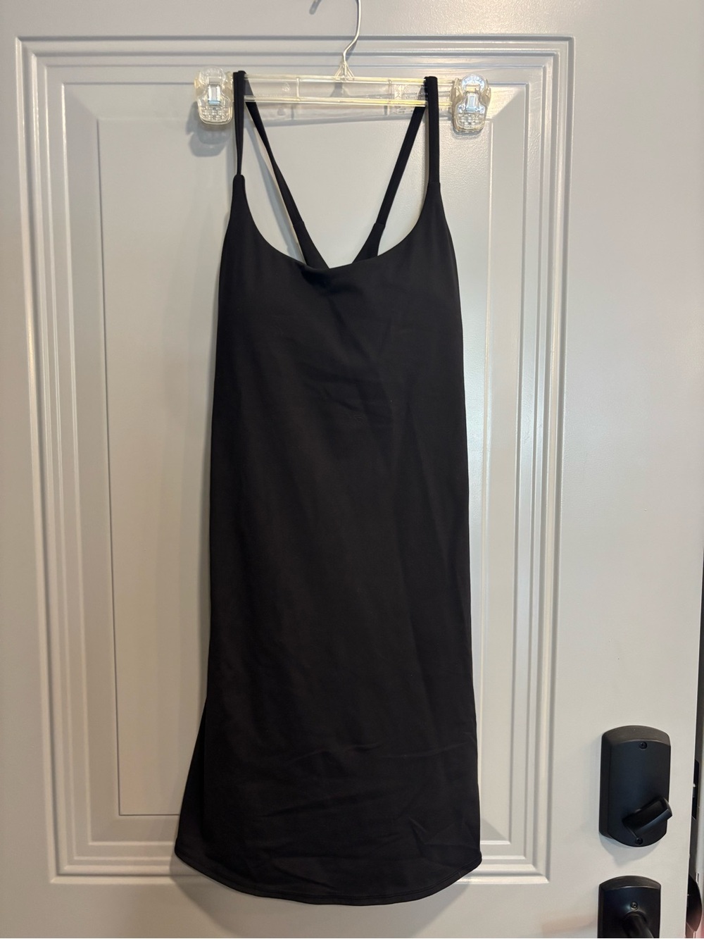 HALARA Black Mini Slip Dress
